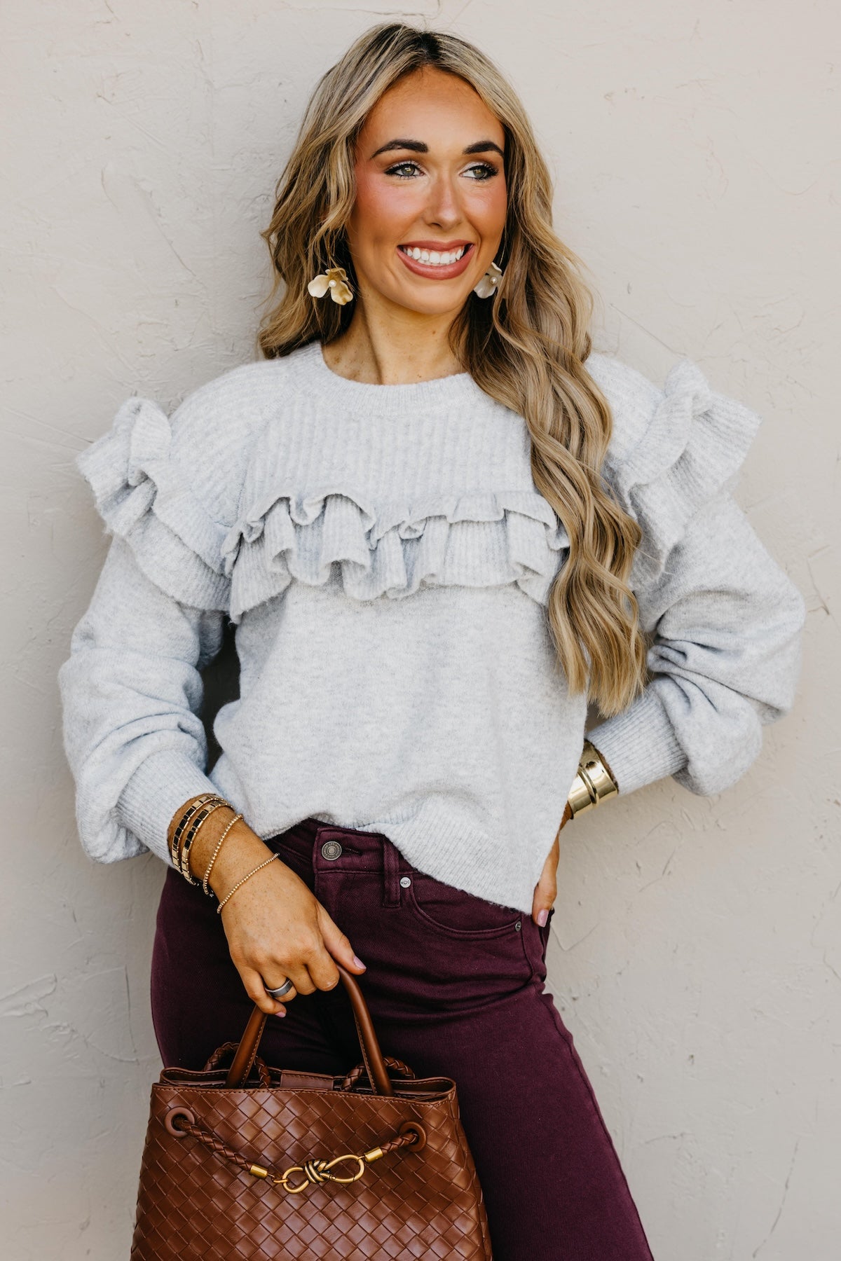 The Willow Ruffle Sweater