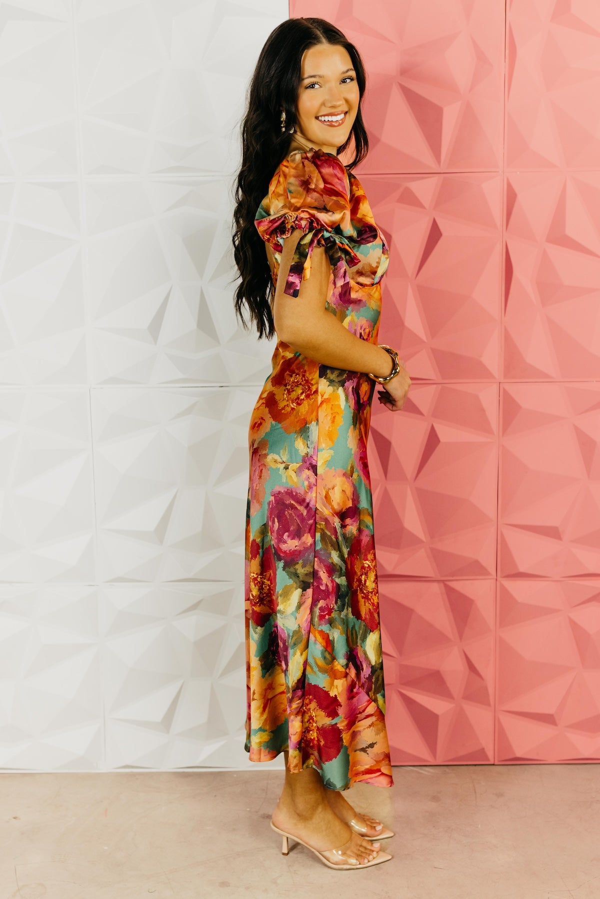 The Silas Floral Puff Sleeve Maxi Dress