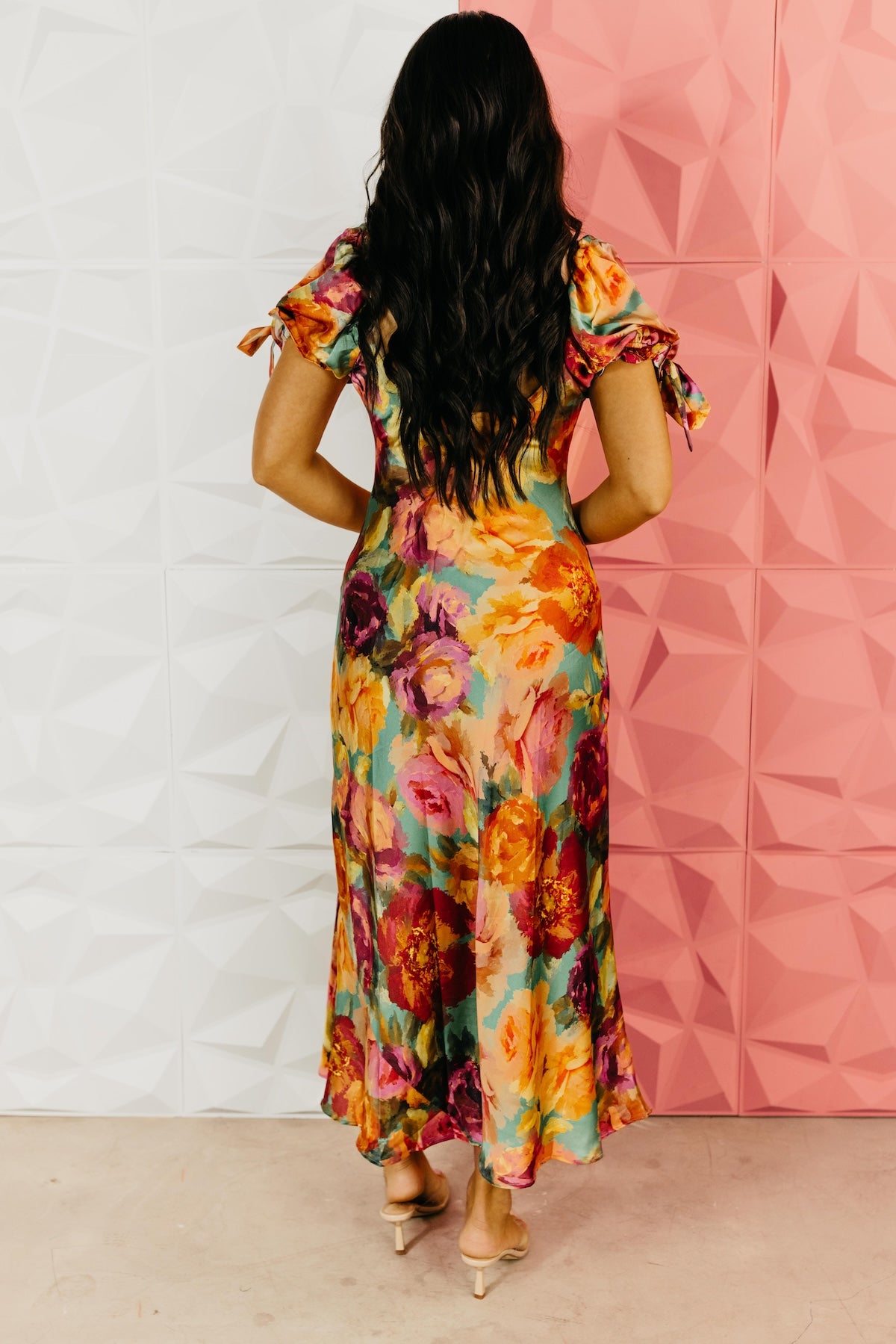 The Silas Floral Puff Sleeve Maxi Dress