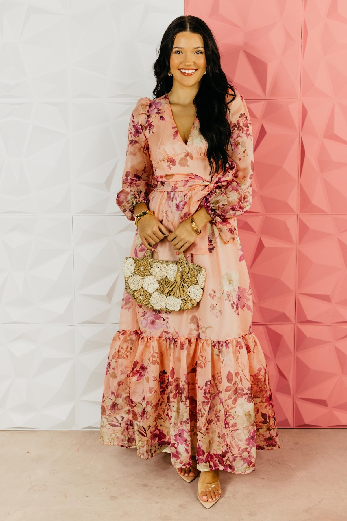 The Norah Floral Tie Maxi Dress