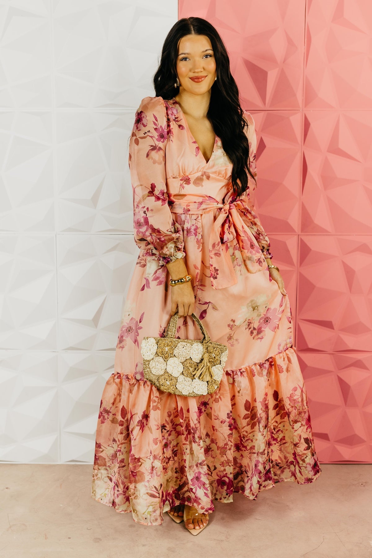 The Norah Floral Tie Maxi Dress