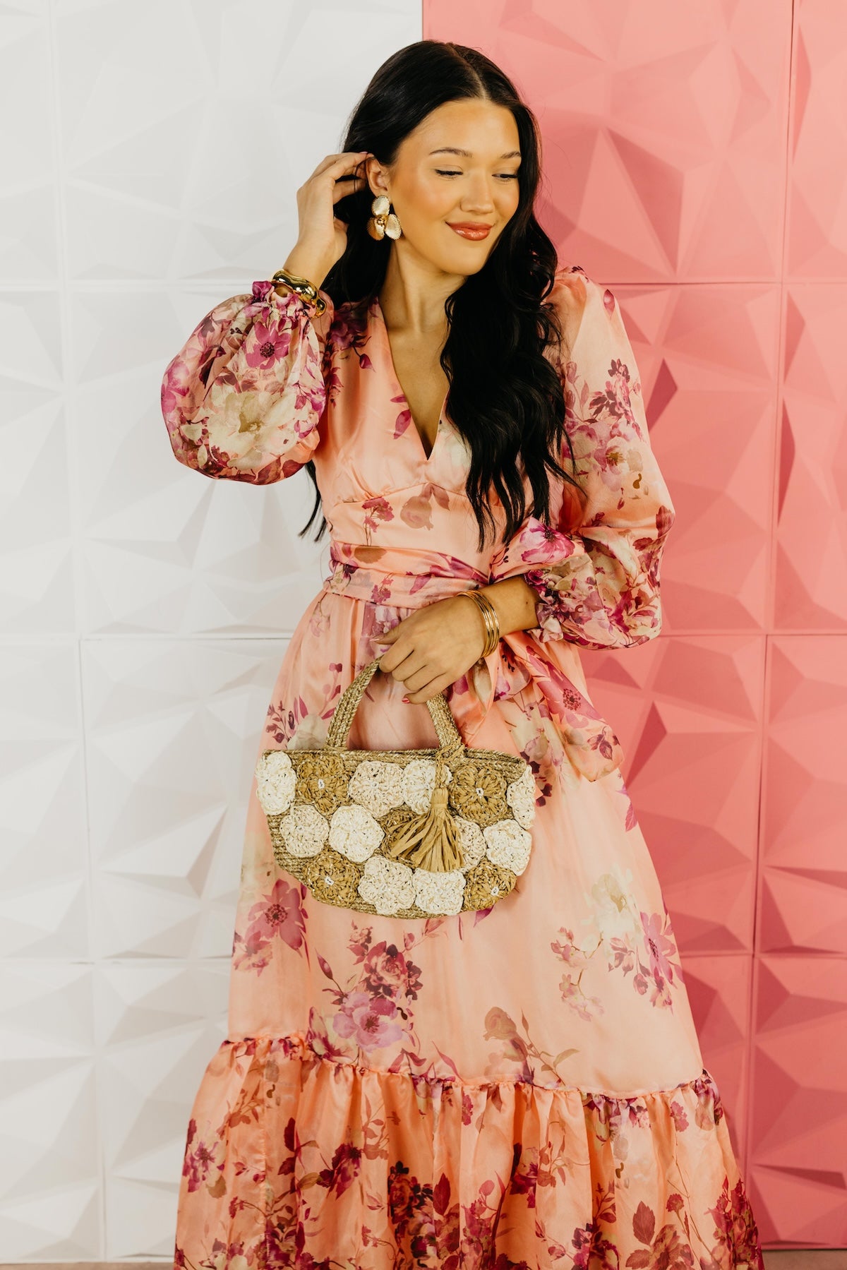 The Norah Floral Tie Maxi Dress
