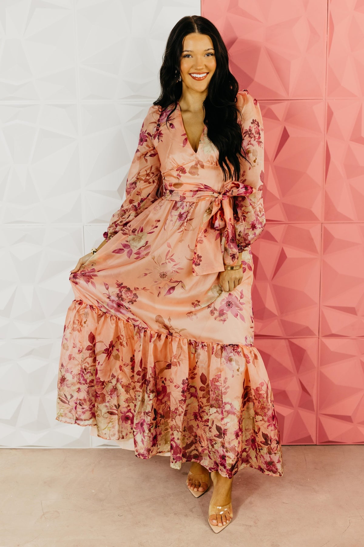 The Norah Floral Tie Maxi Dress