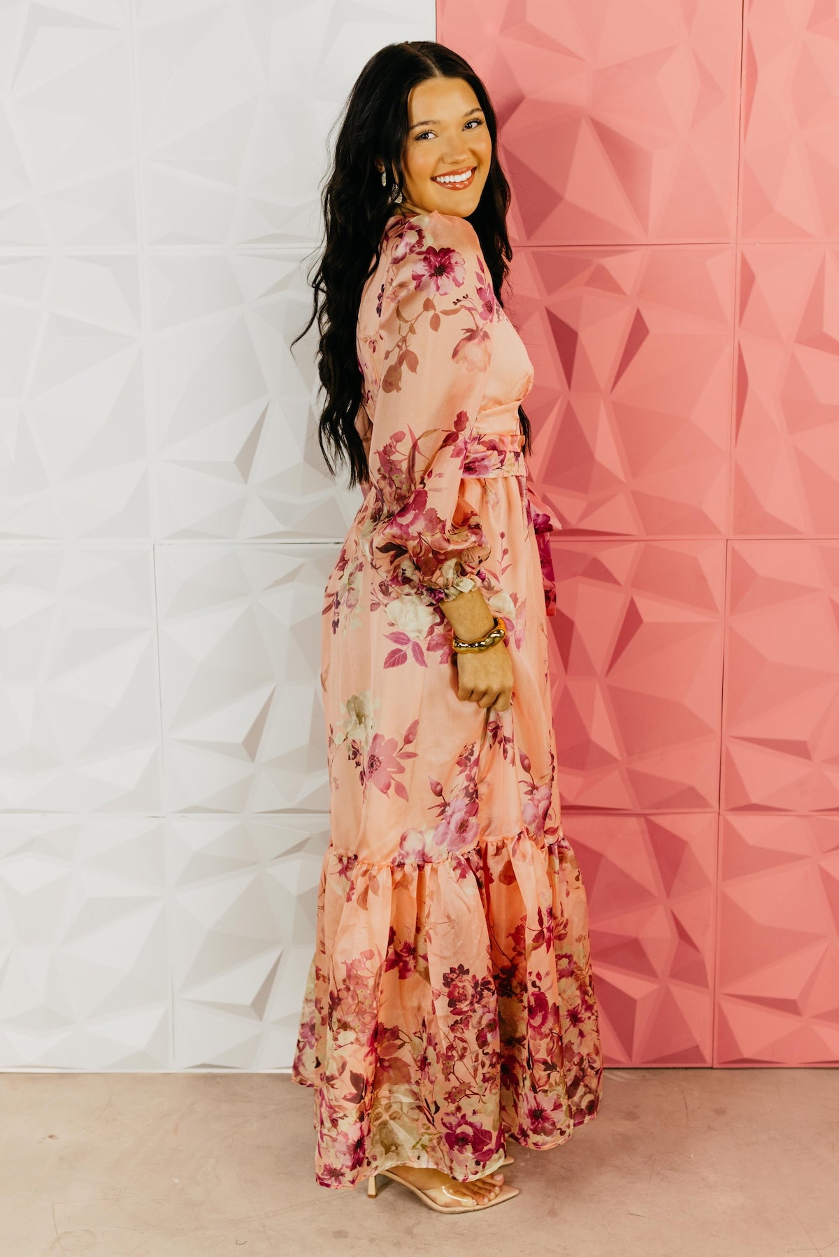 The Norah Floral Tie Maxi Dress