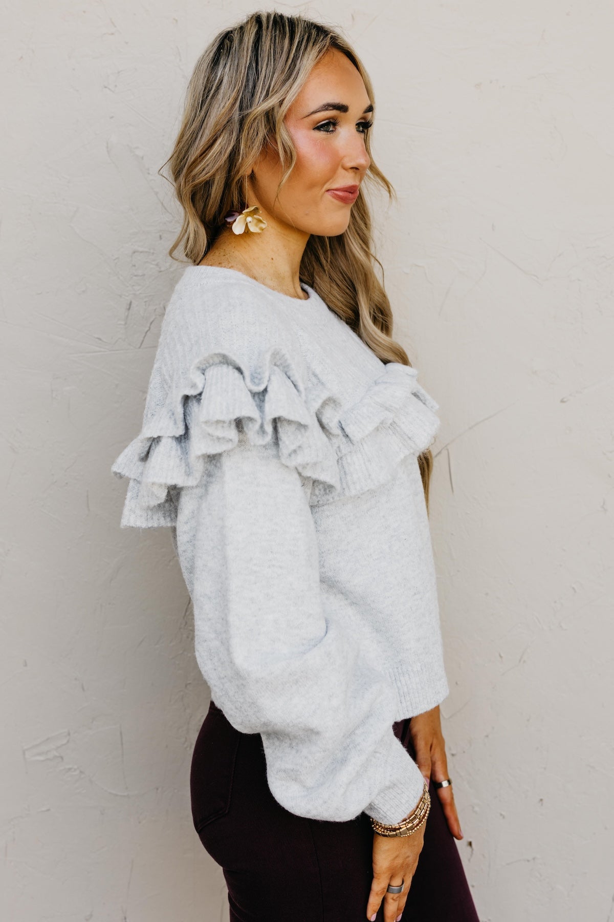 The Willow Ruffle Sweater