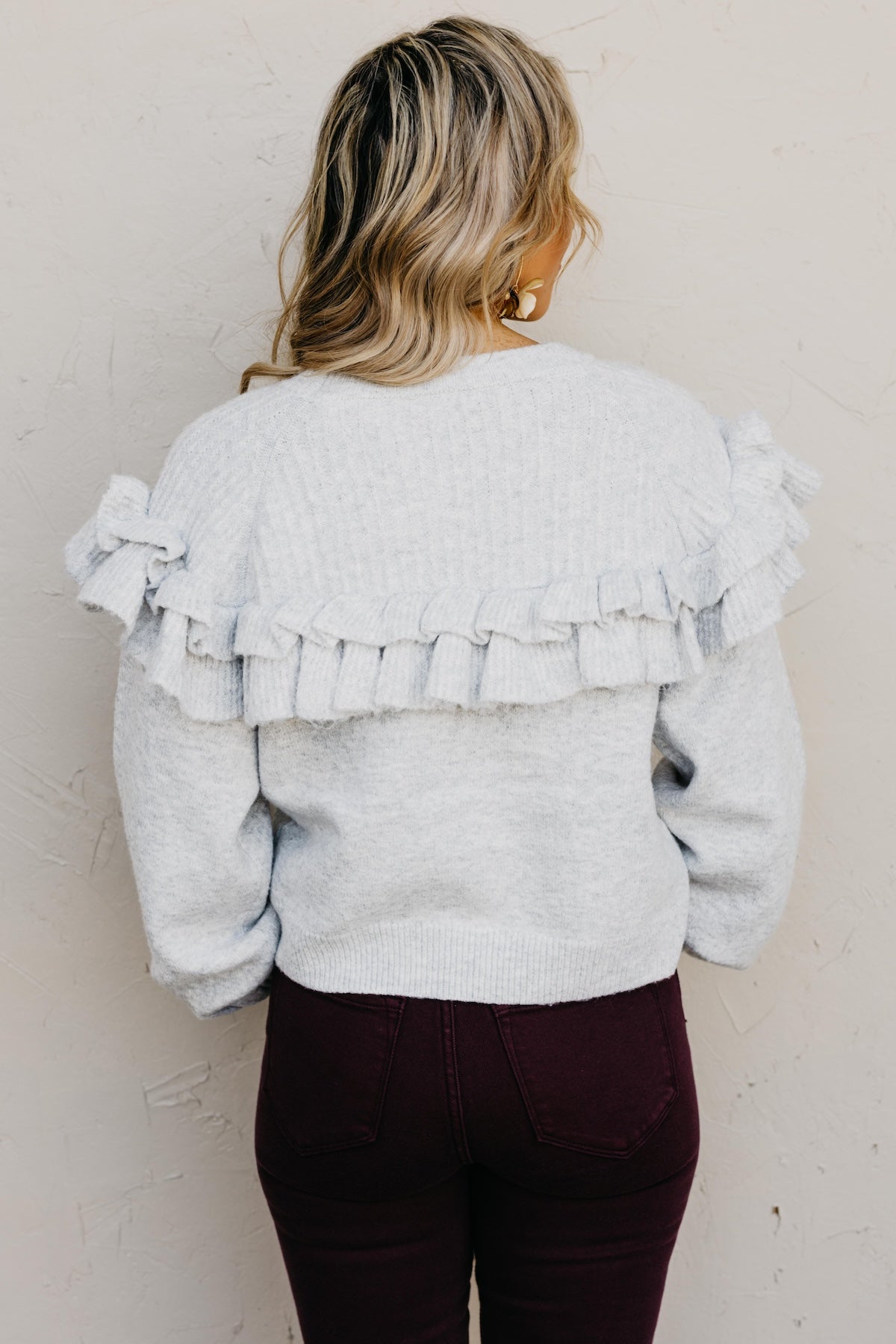 The Willow Ruffle Sweater