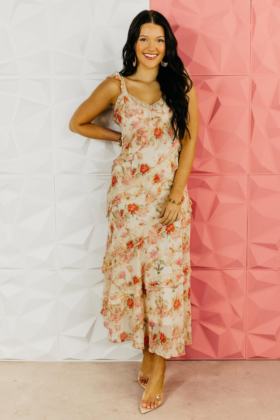 The Tristan Floral Lace Maxi Dress