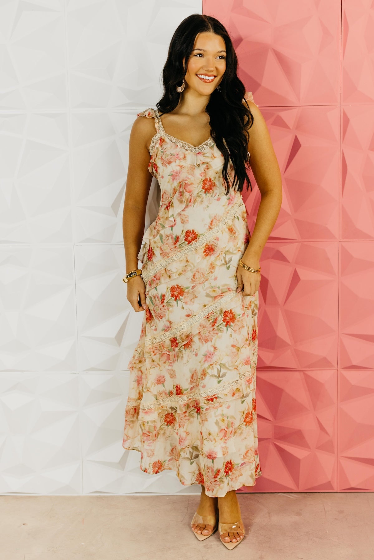 The Tristan Floral Lace Maxi Dress