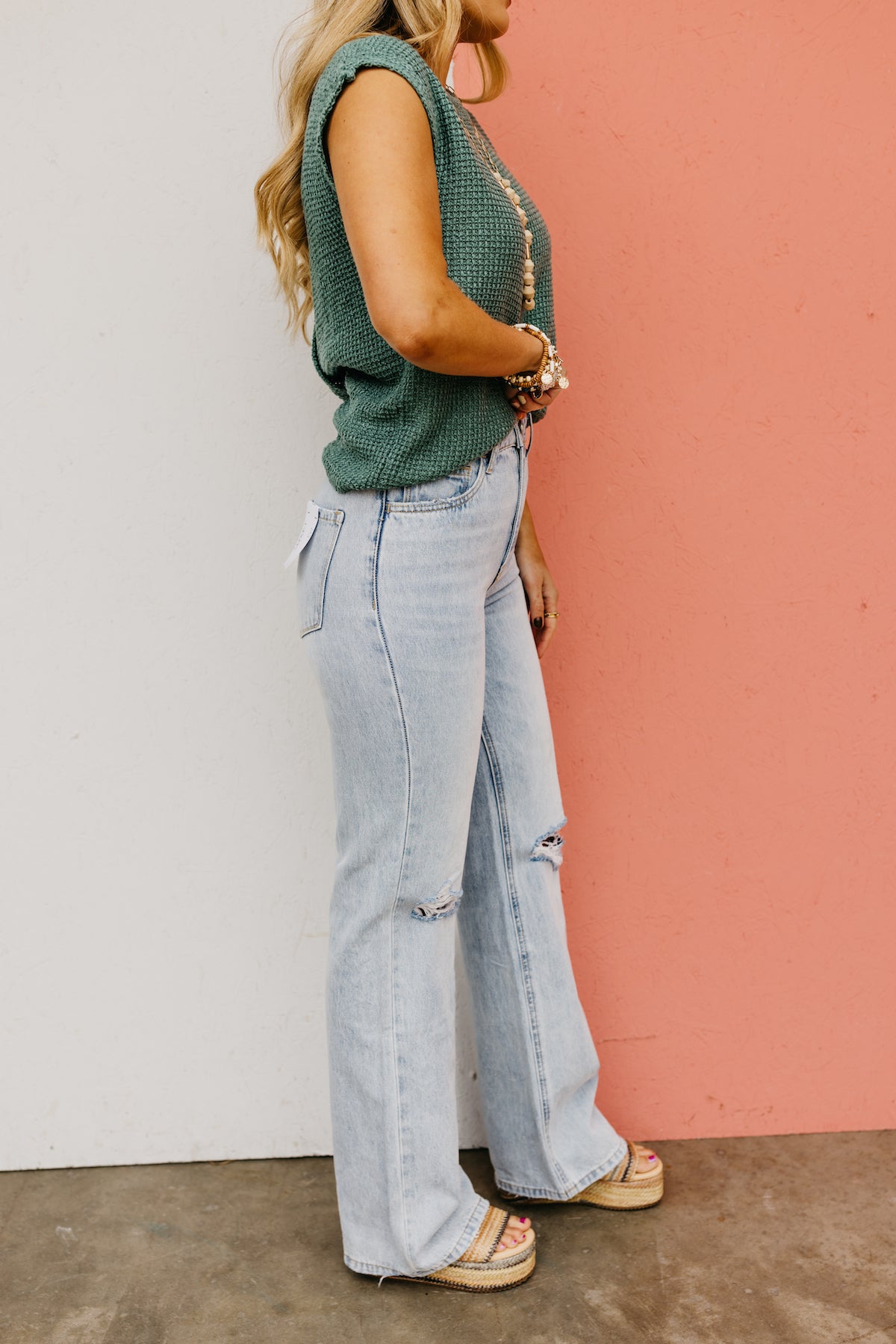 Vervet Denim | The Leslie 90's Distressed Vintage Flare Jeans