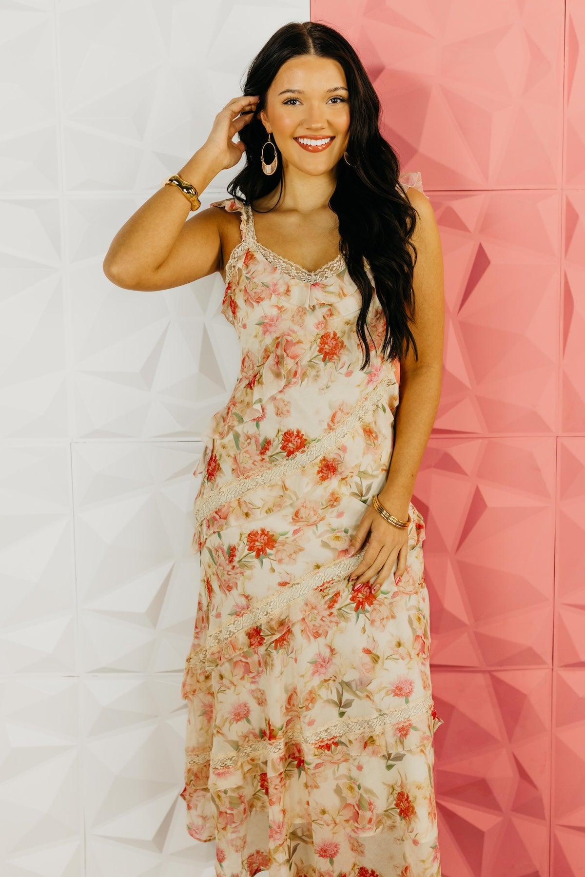 The Tristan Floral Lace Maxi Dress
