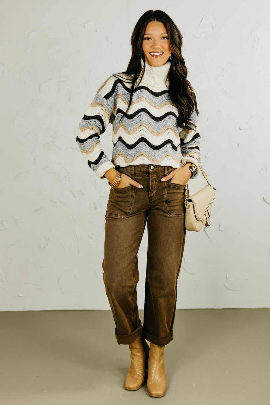 The Ellie Wave Stripe Sweater