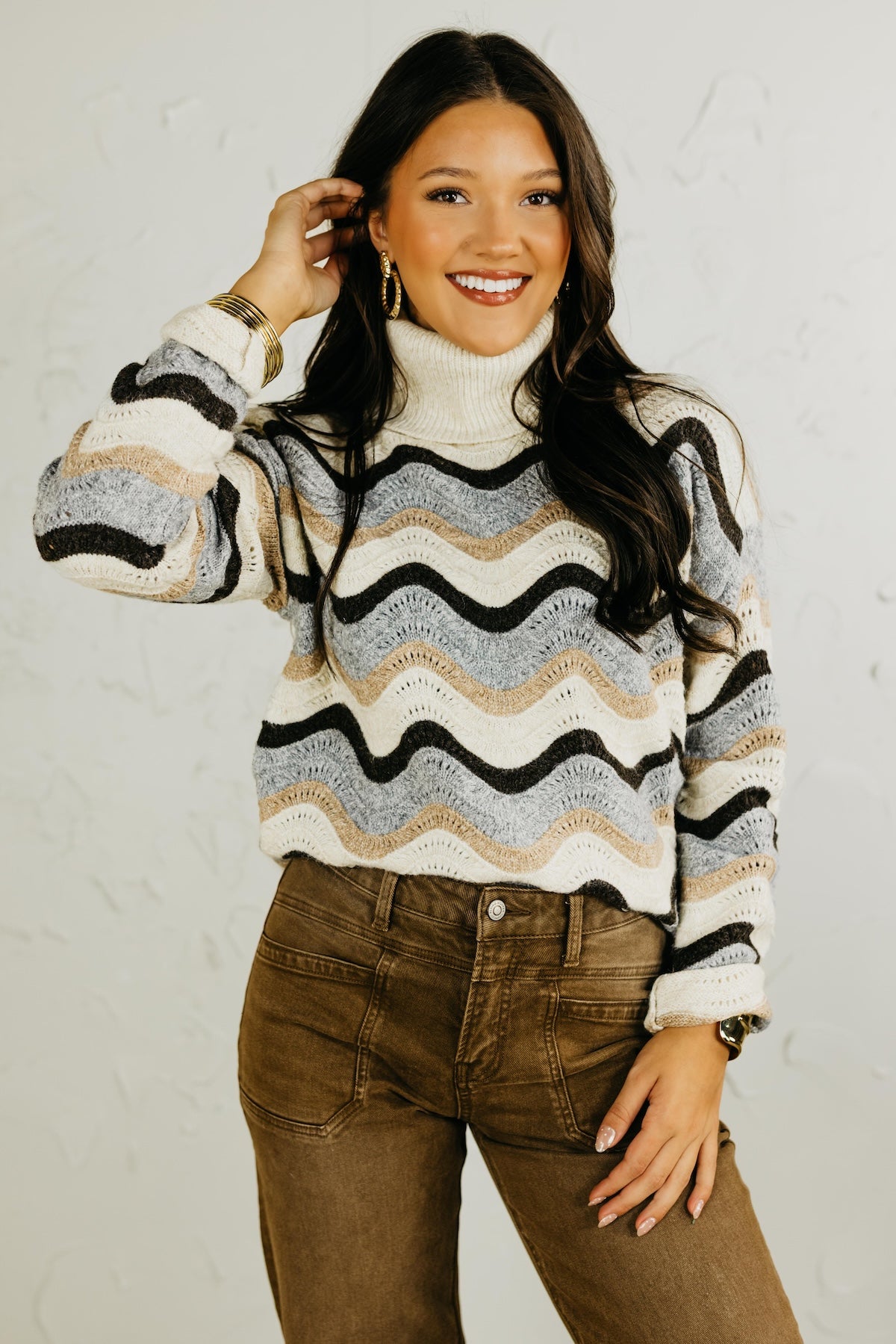 The Ellie Wave Stripe Sweater