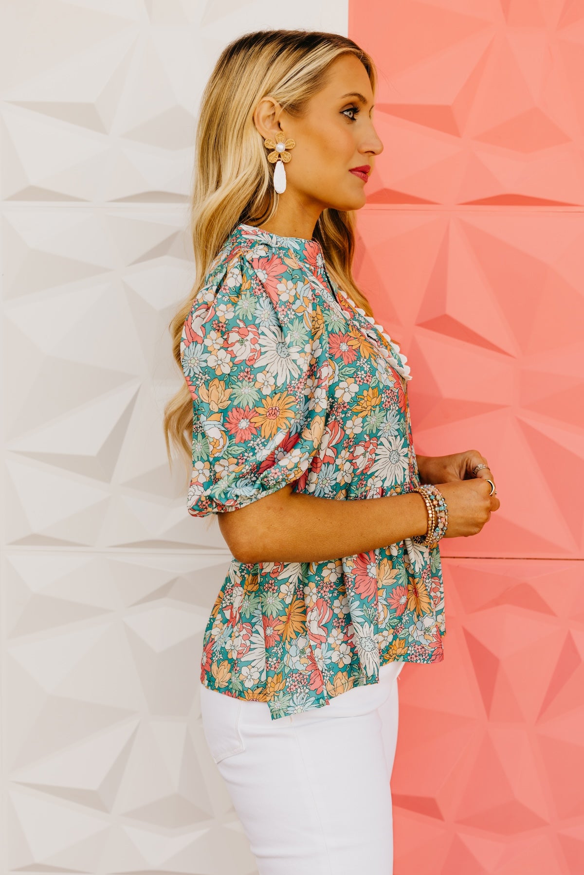 The Francis Floral Puff Sleeve Blouse