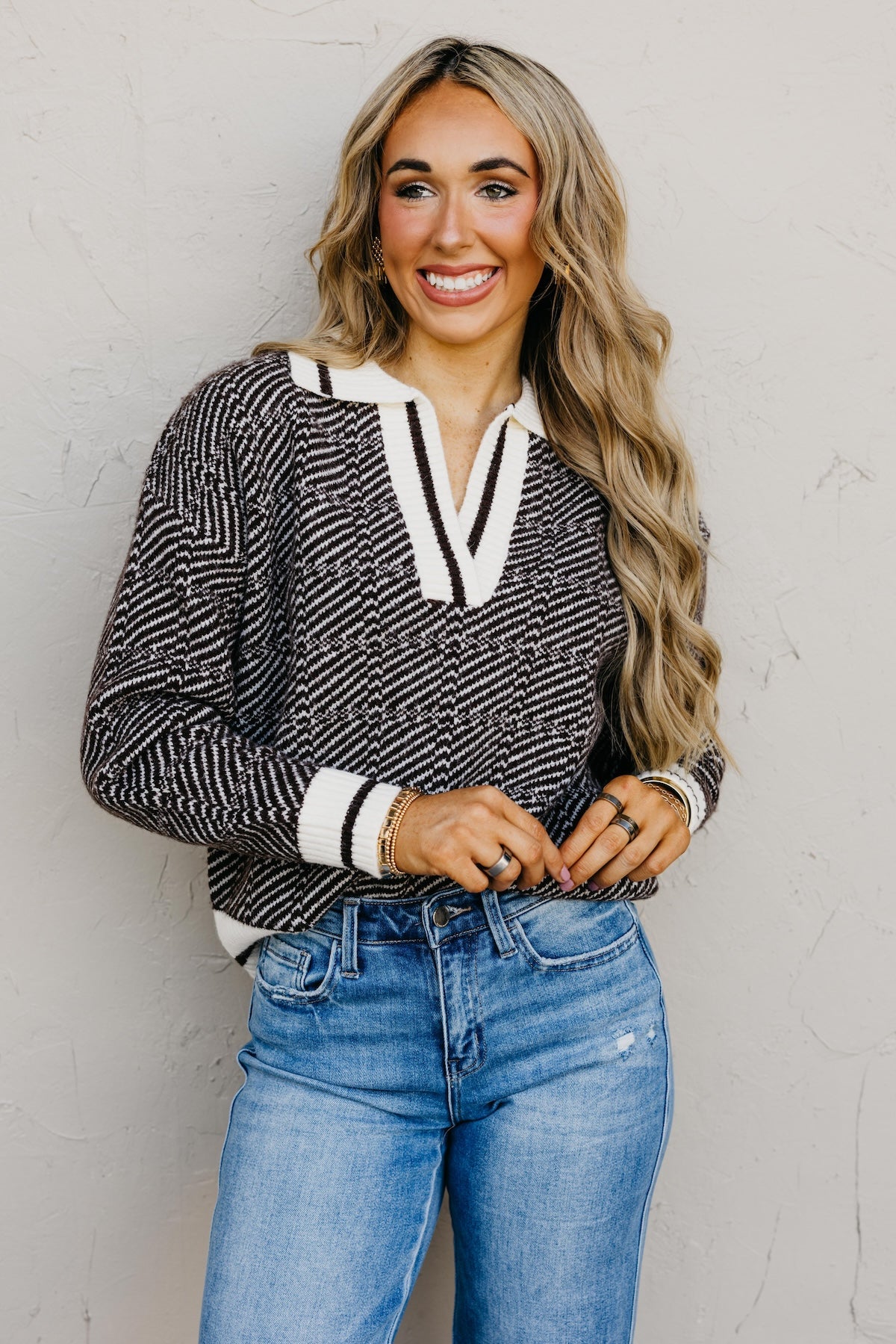 The Darwin Geo Collared Sweater
