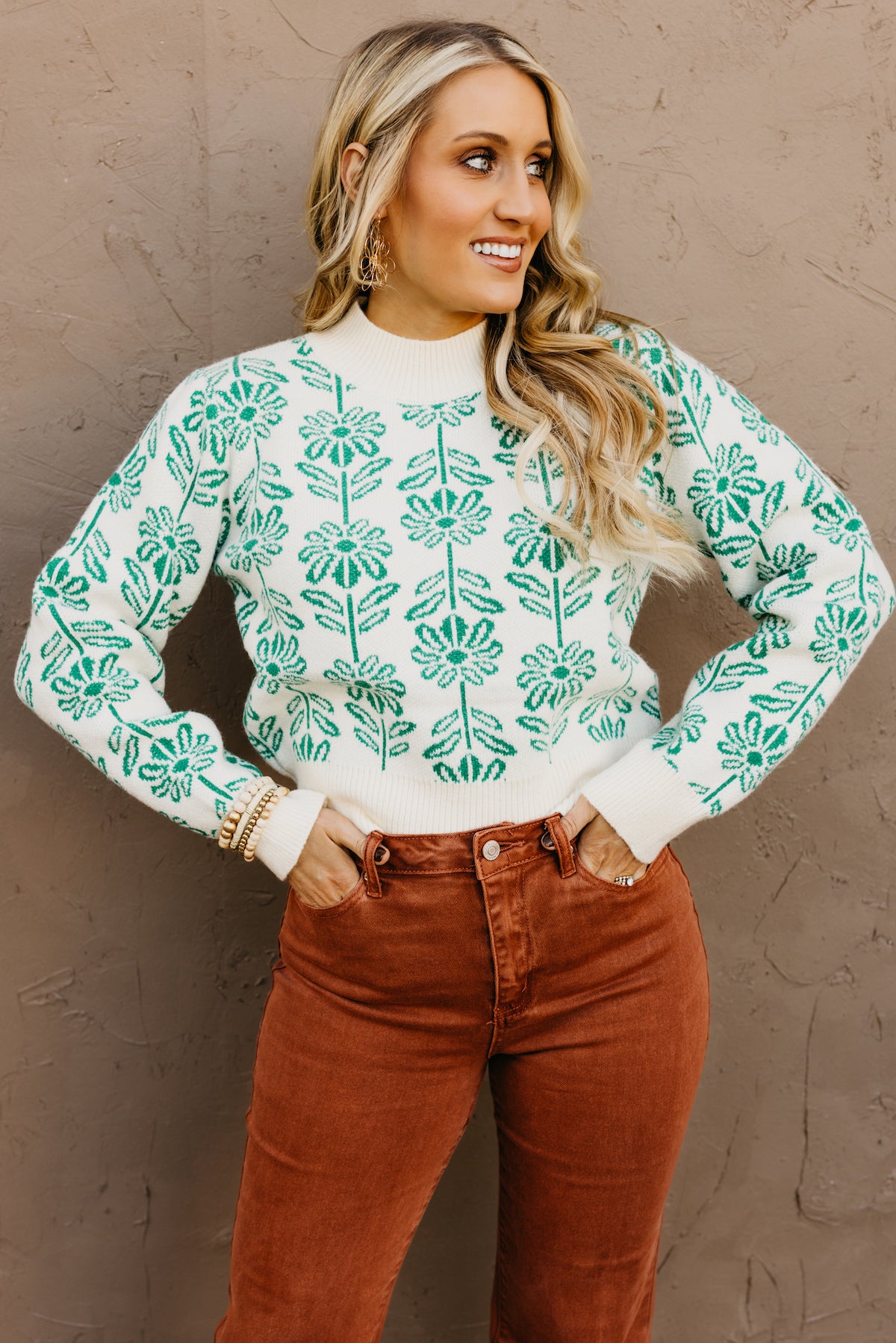 The Callan Floral Pattern Sweater