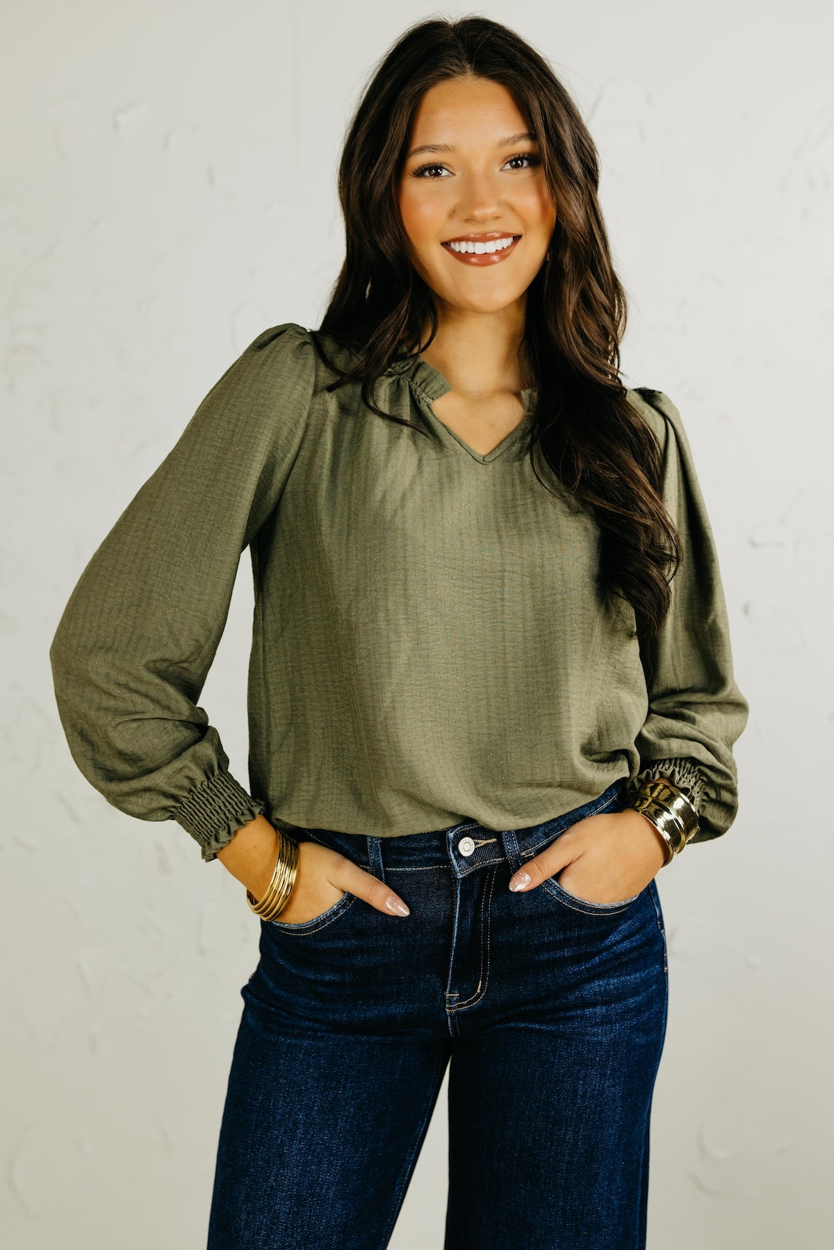 The Wendi Long Sleeve Blouse