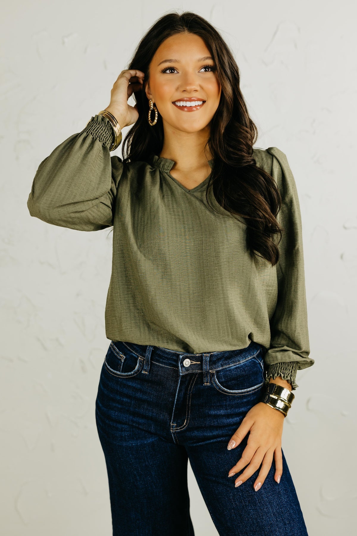 The Wendi Long Sleeve Blouse