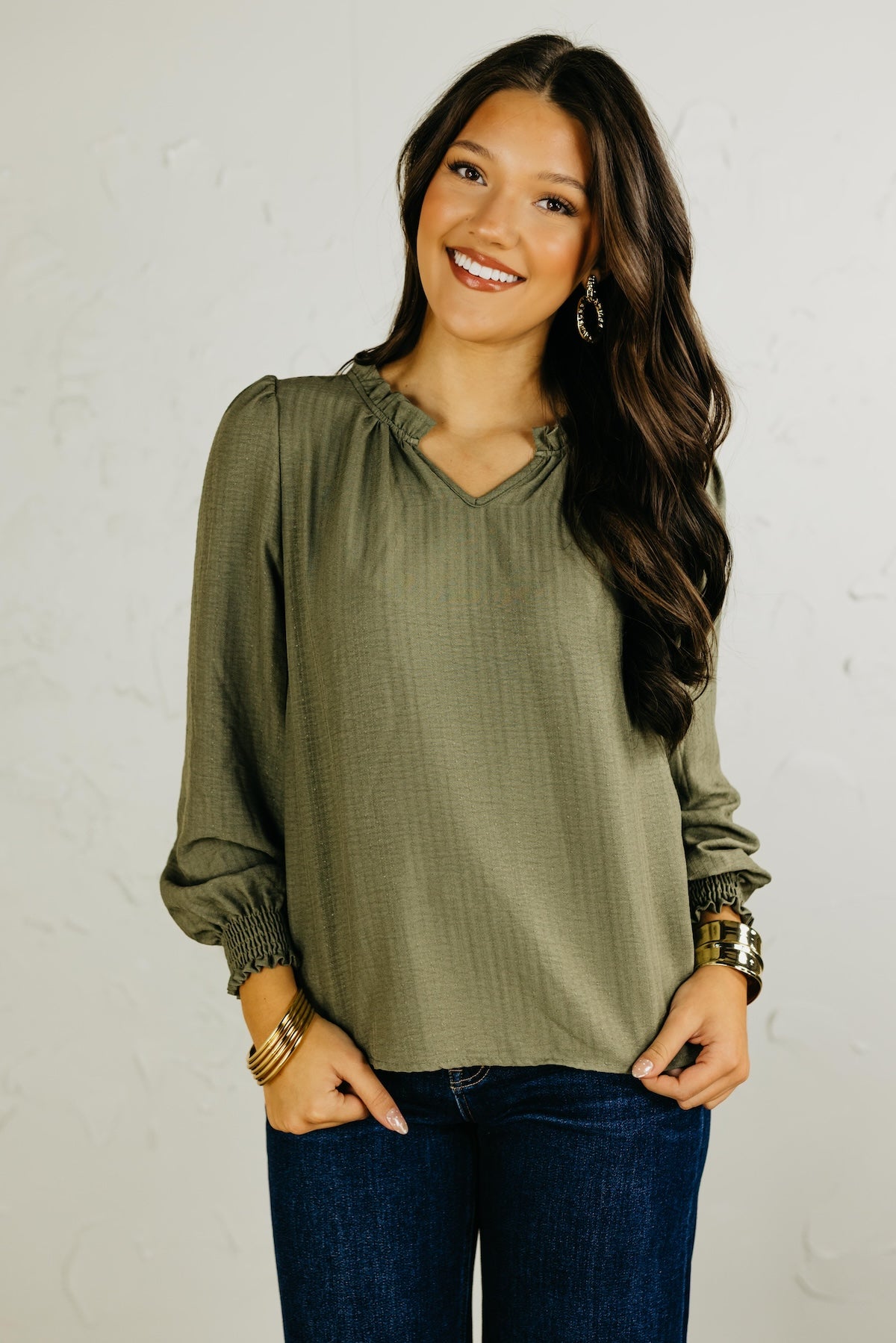 The Wendi Long Sleeve Blouse