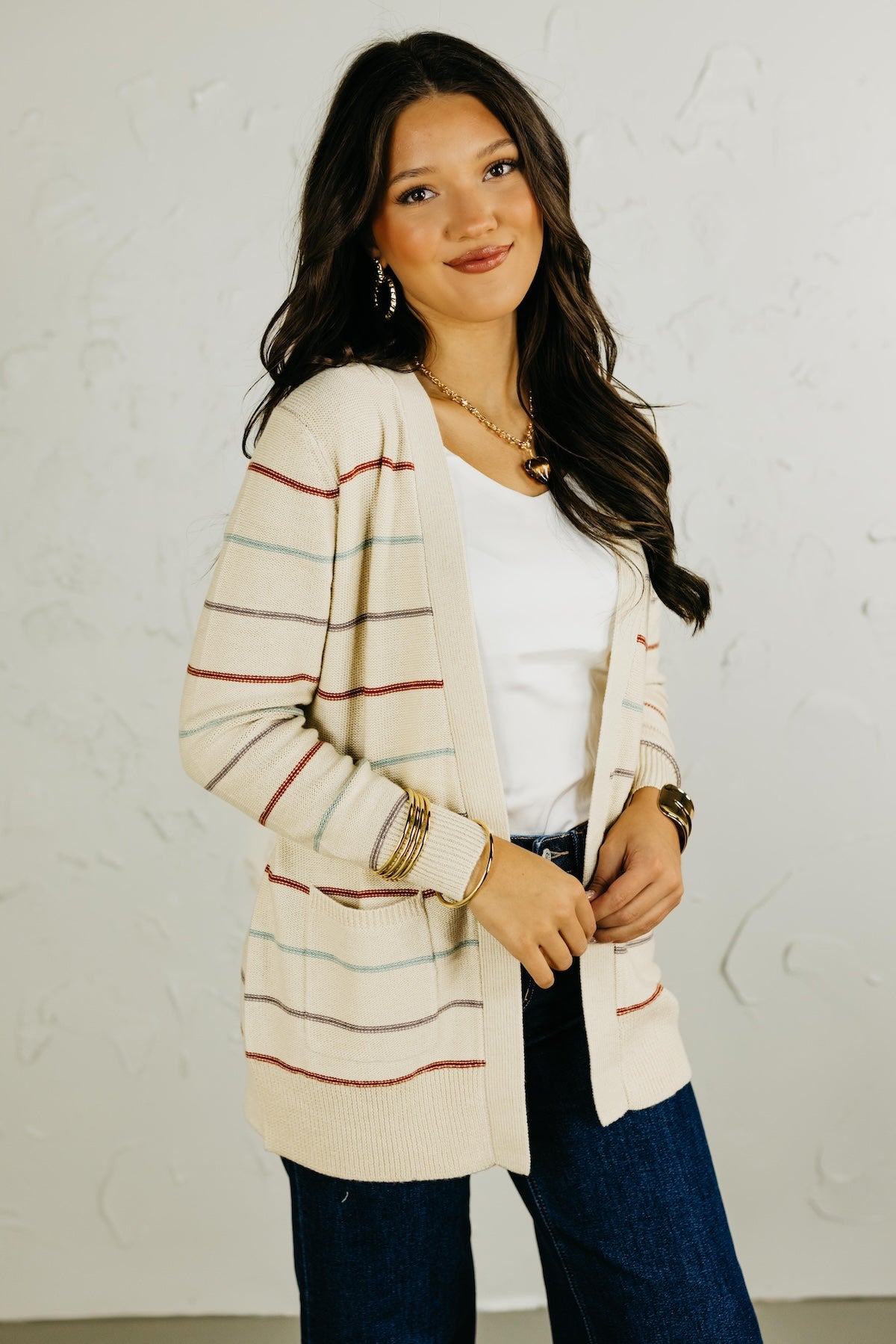 The Vincenzo Striped Cardigan