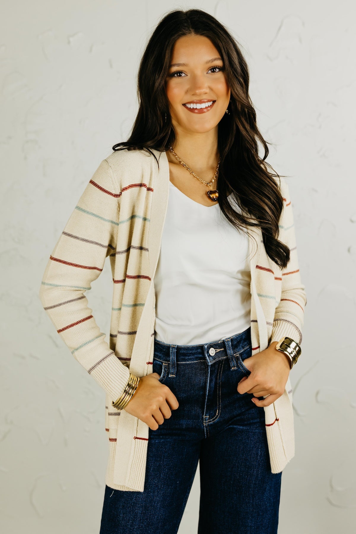 The Vincenzo Striped Cardigan