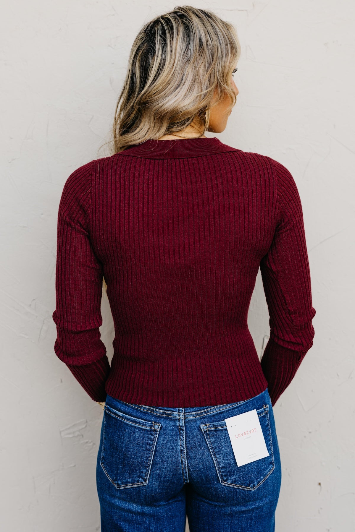 The Watson Long Sleeve Polo Knit Top