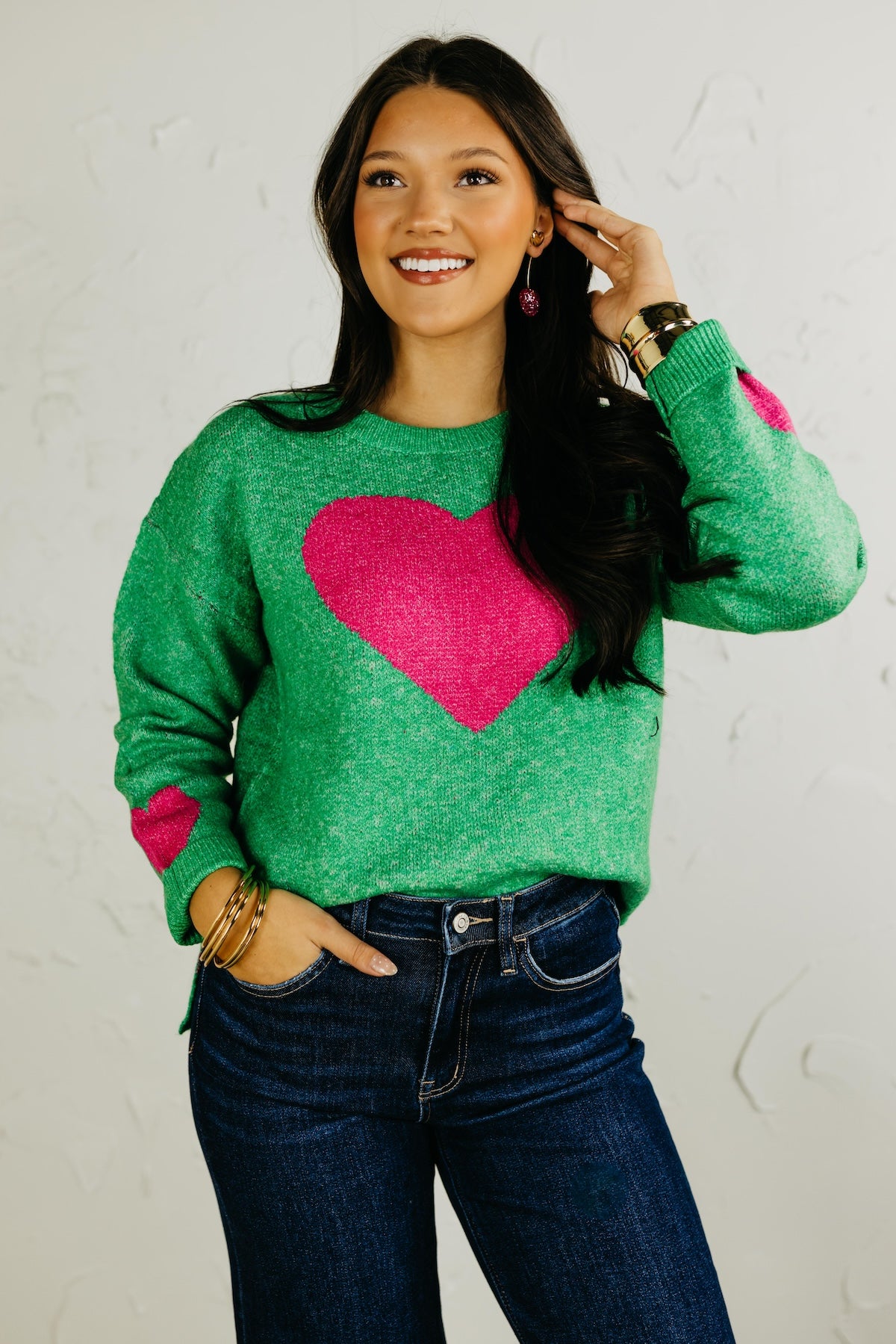 The Claire Center Heart Sweater