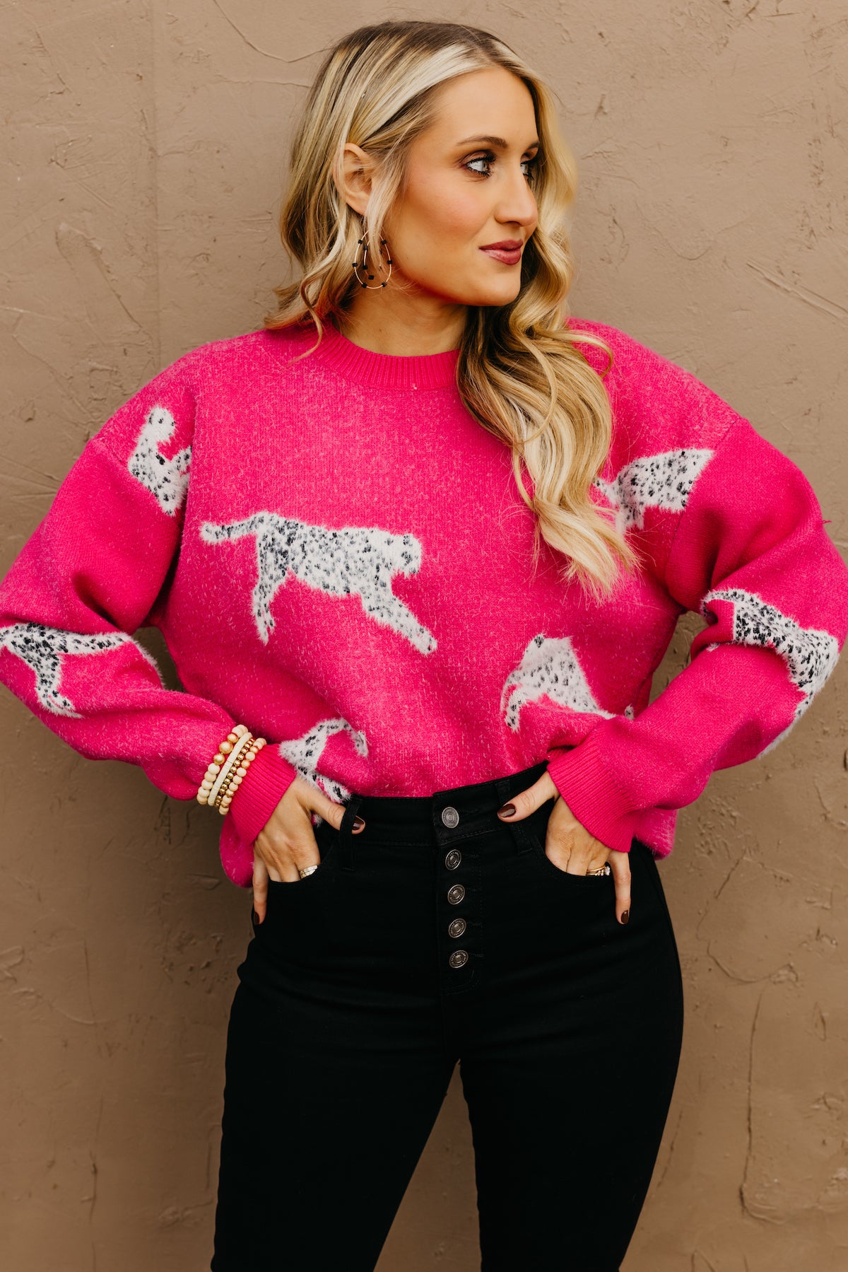 The Laylah Cozy Print Sweater - FINAL SALE