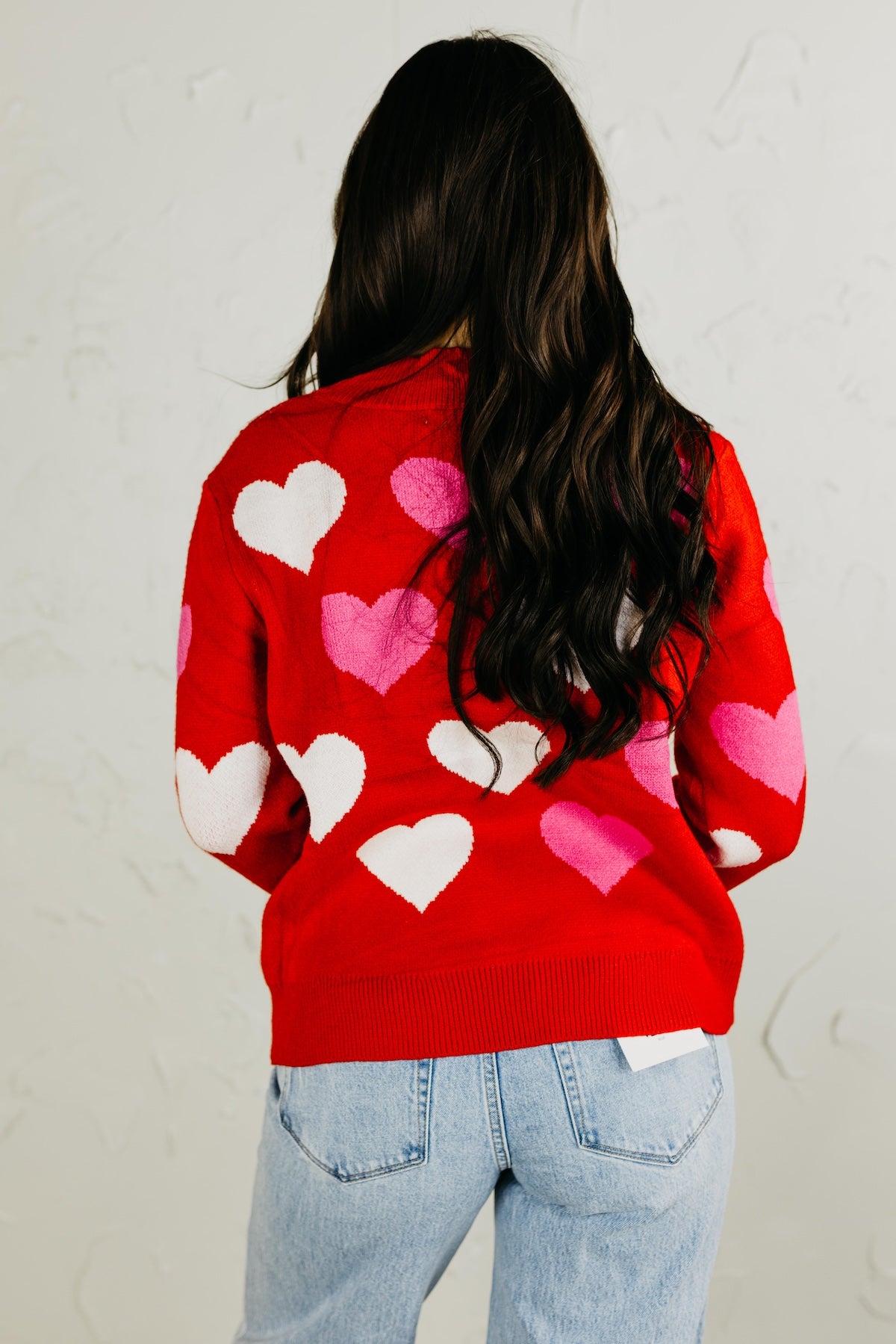 The Leila Heart Mock Neck Sweater