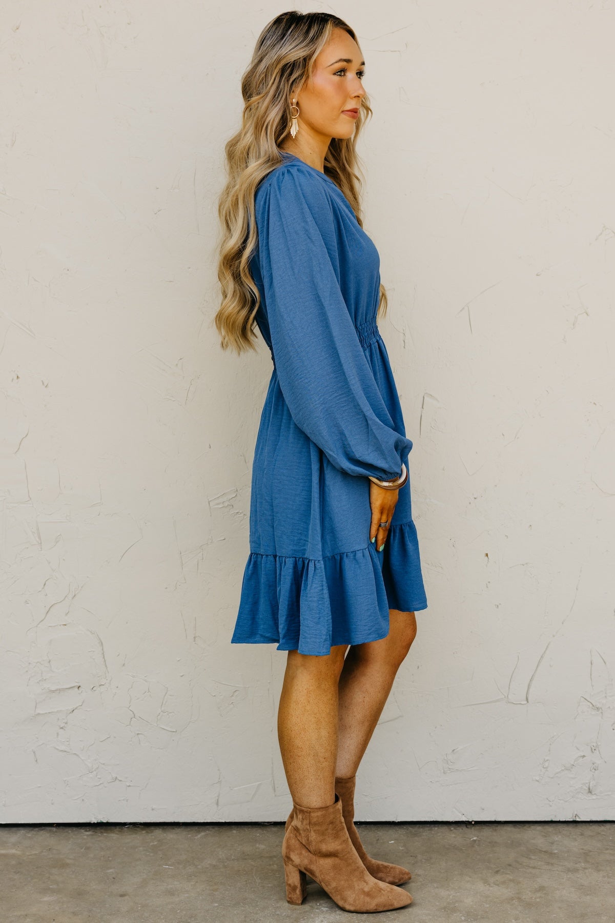 The Irene Elastic Waist Mini Dress