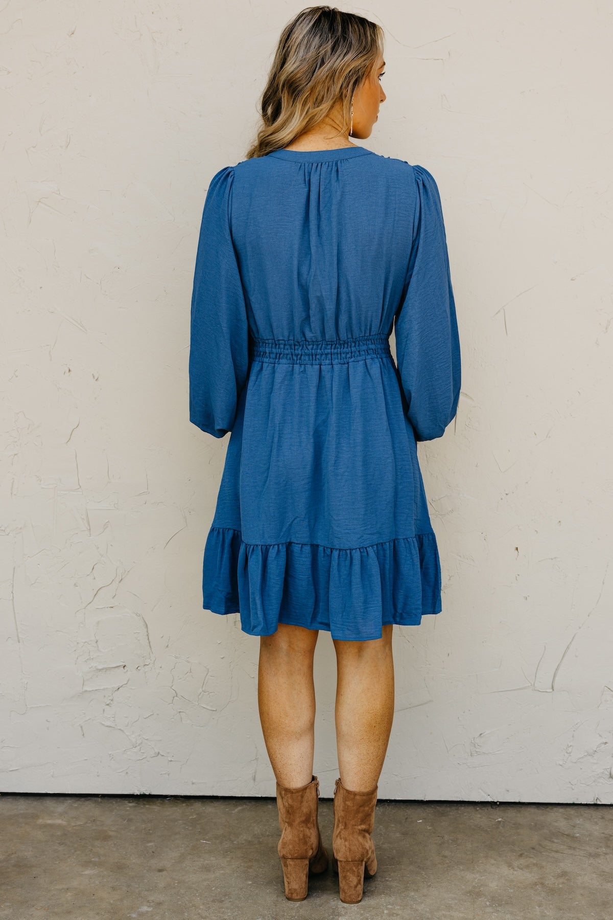 The Irene Elastic Waist Mini Dress
