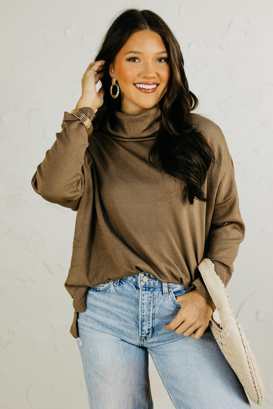 The Bridgit Turtleneck Knit Top