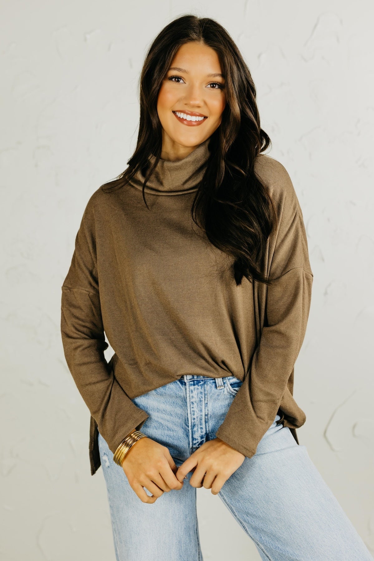 The Bridgit Turtleneck Knit Top