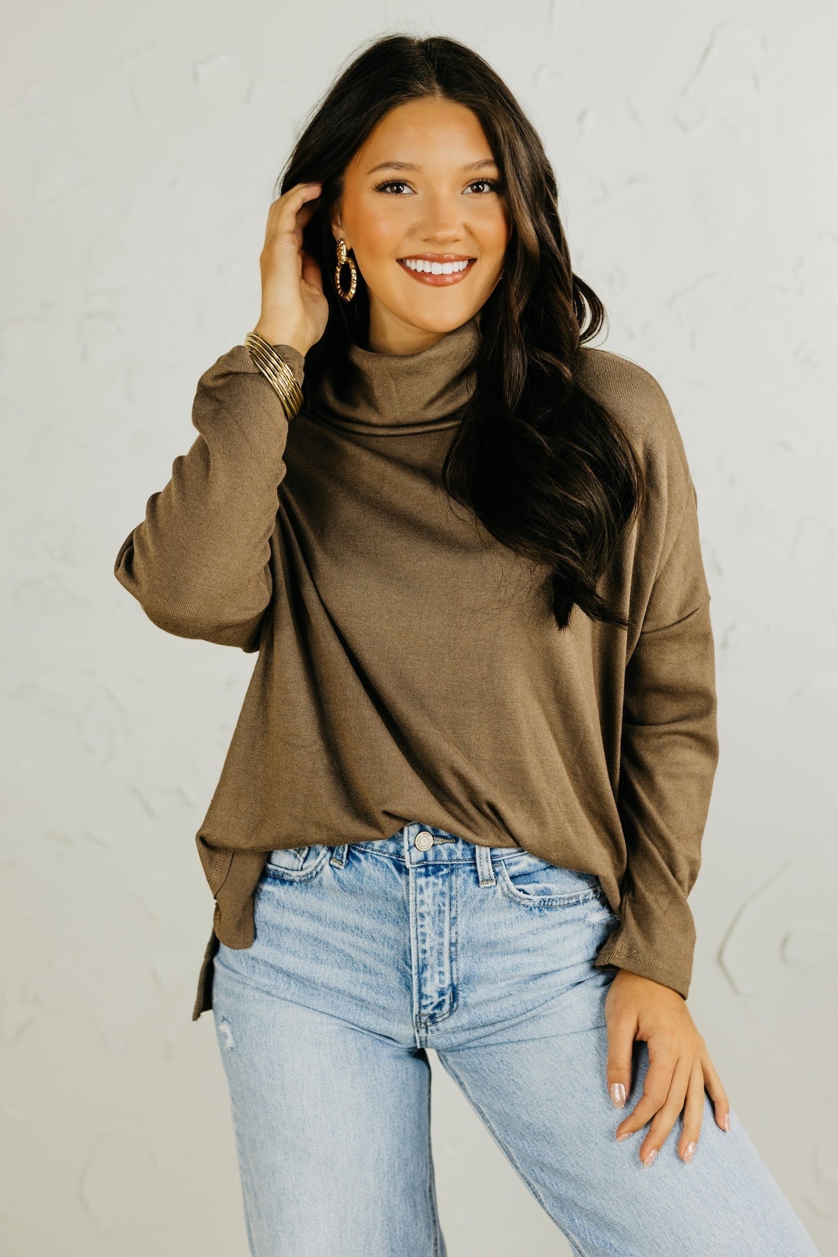 The Bridgit Turtleneck Knit Top