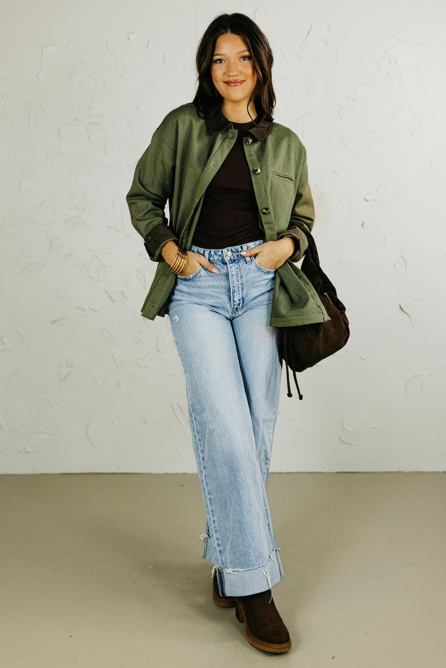 The Isabella Button Down Barn Jacket