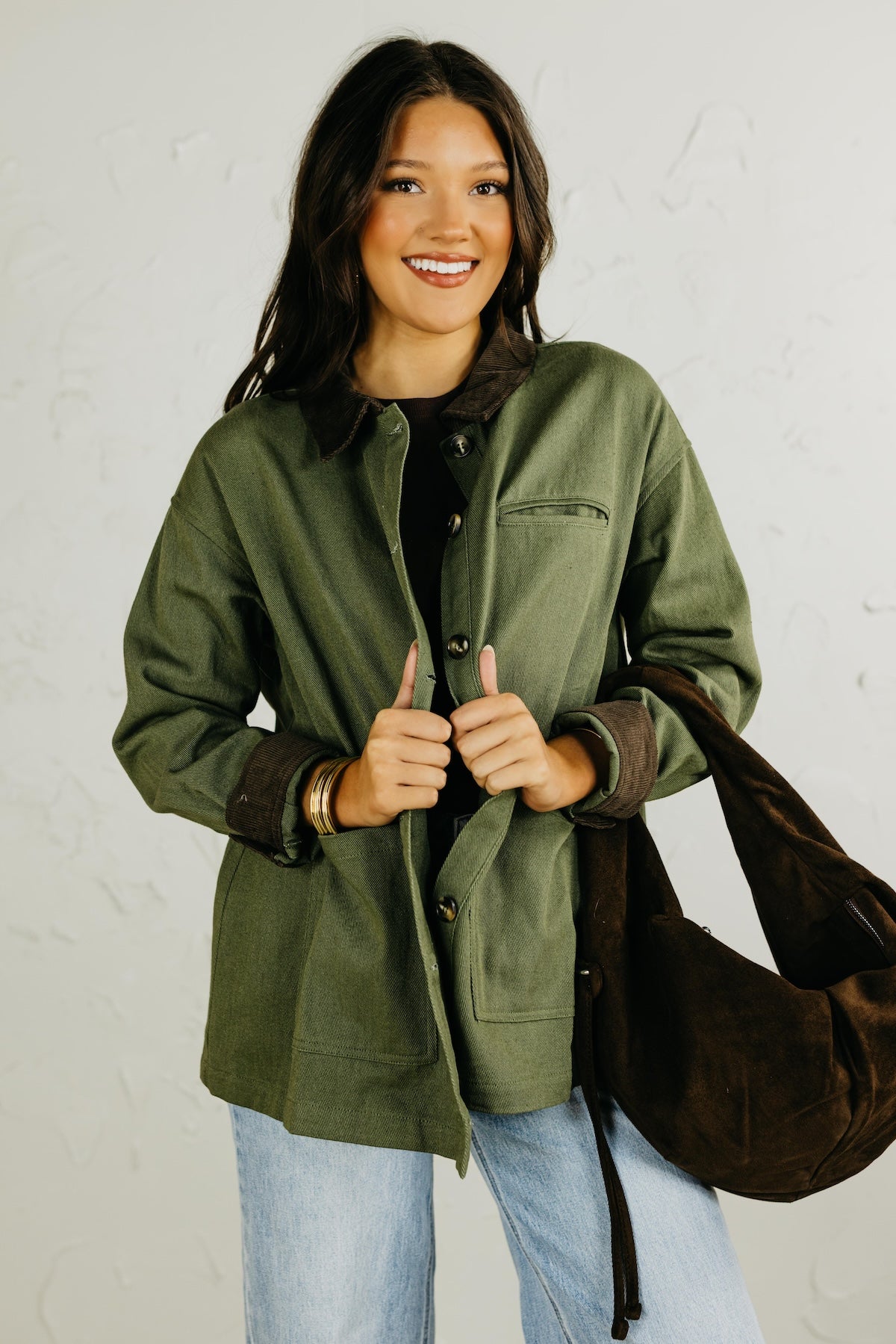 The Isabella Button Down Barn Jacket