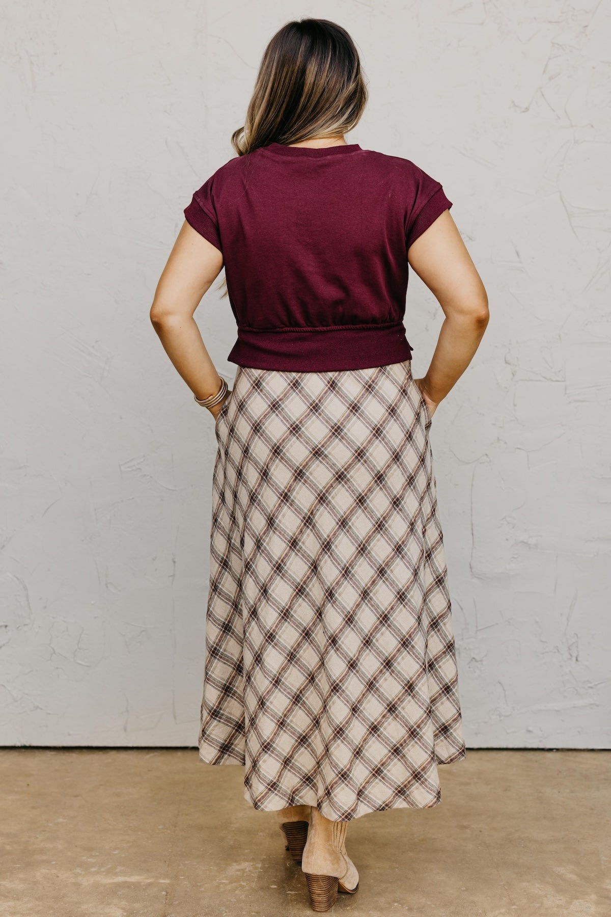 The Trishell Plaid Twofer Dress