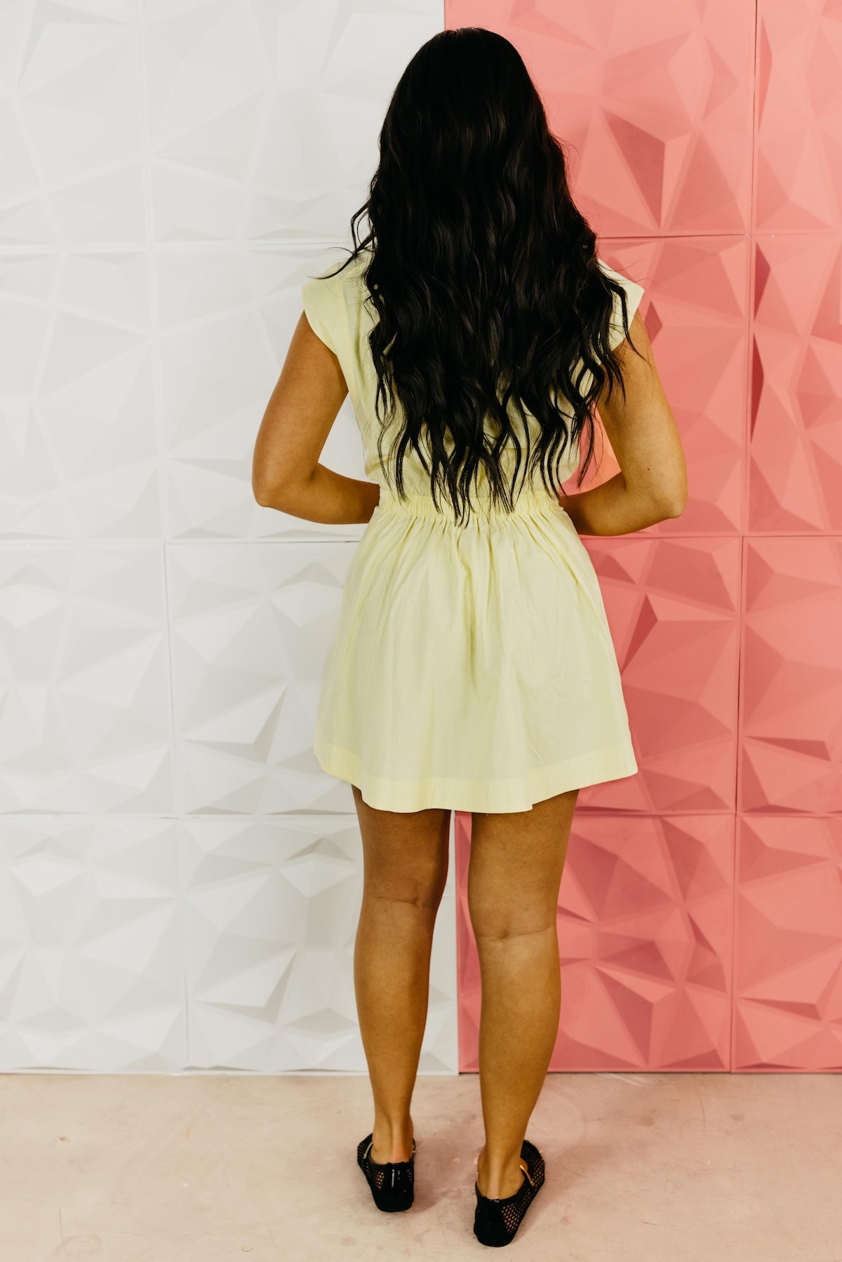 The Raelynn Smocked Waist Mini Dress