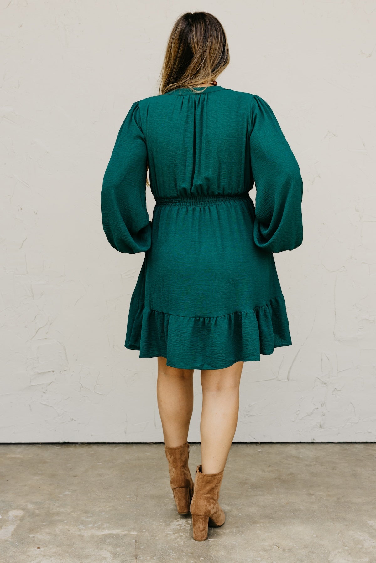 The Irene Elastic Waist Mini Dress