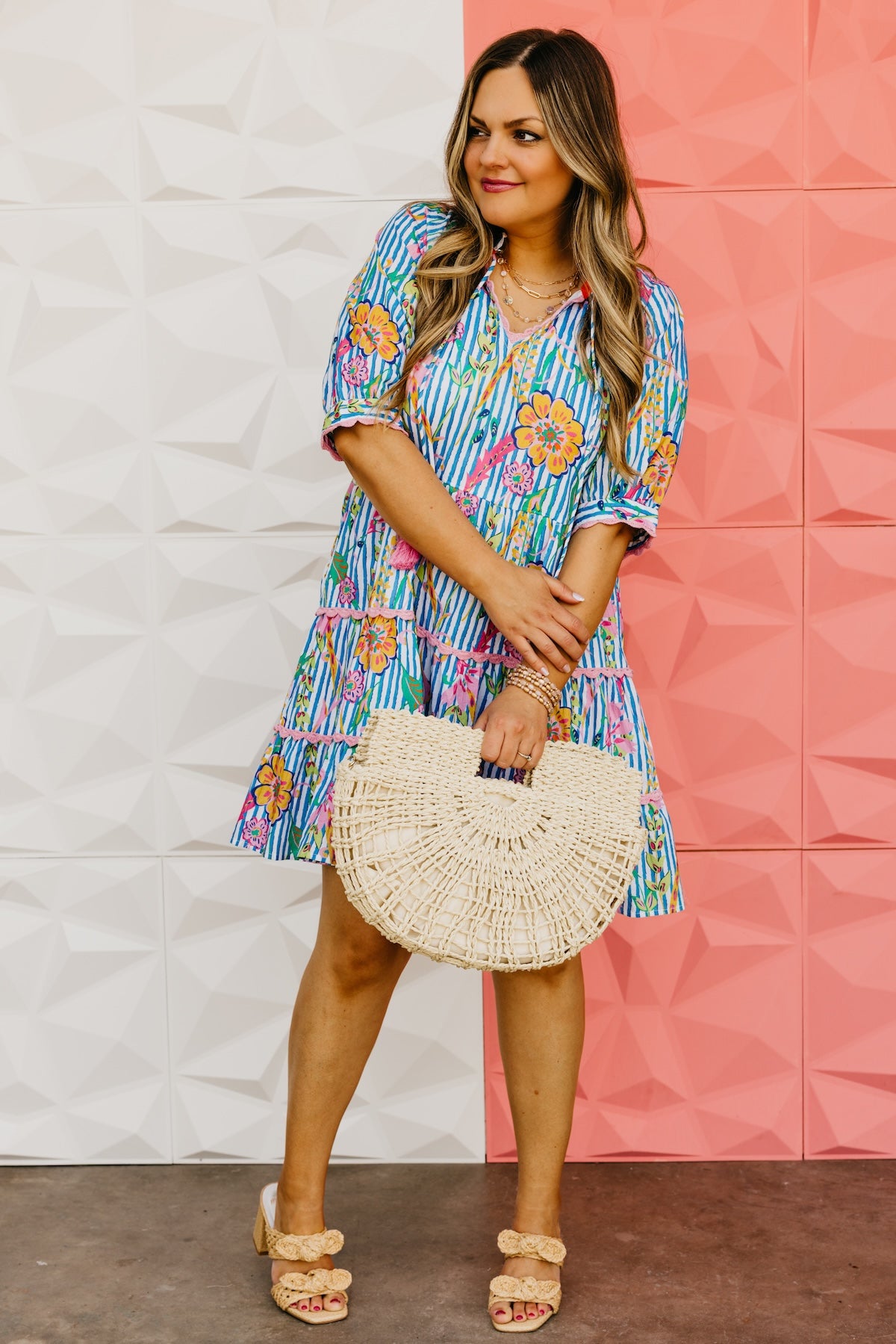 The Jazmine Floral Tiered Mini Dress