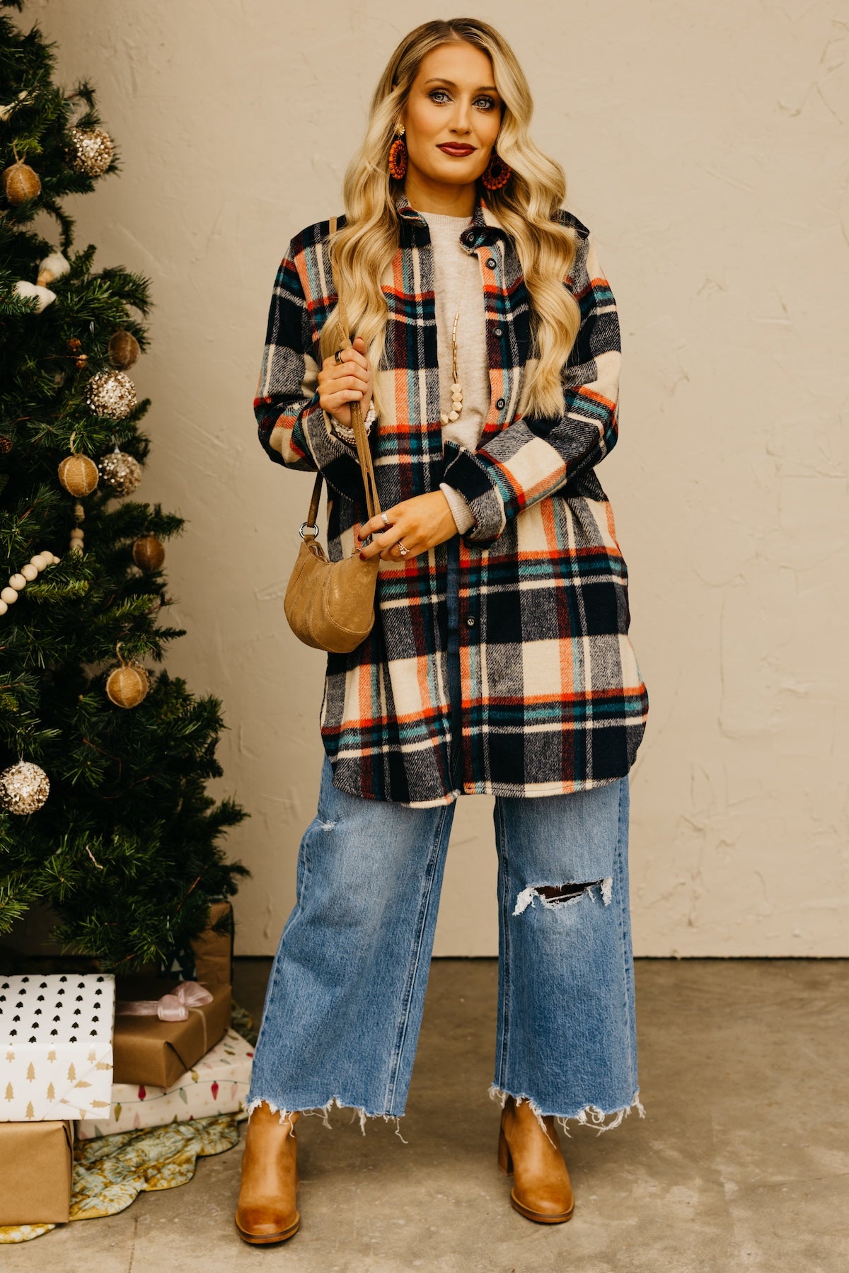 The Auburn Flannel Shirt Tunic