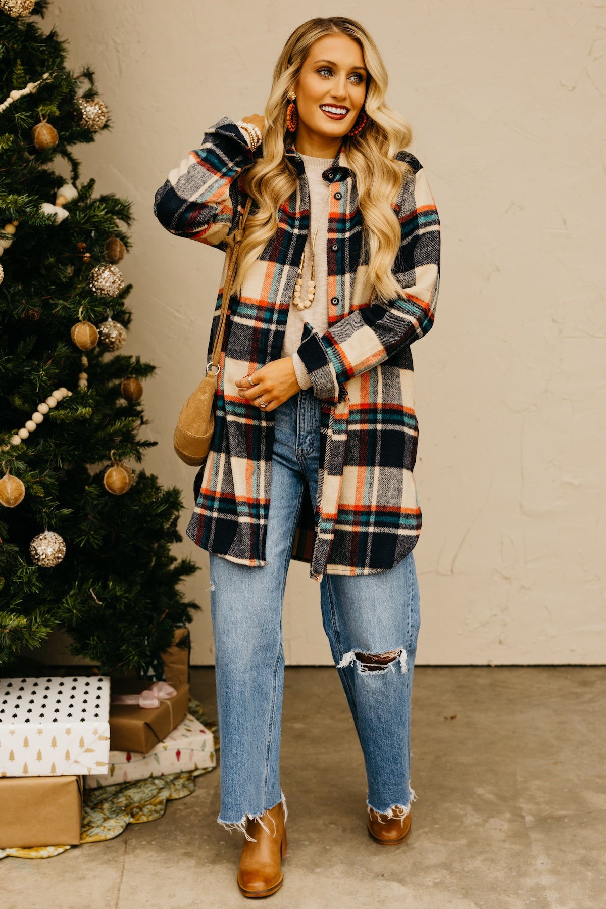 The Auburn Flannel Shirt Tunic