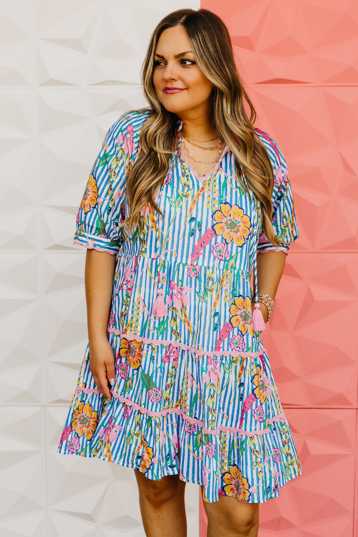 The Jazmine Floral Tiered Mini Dress