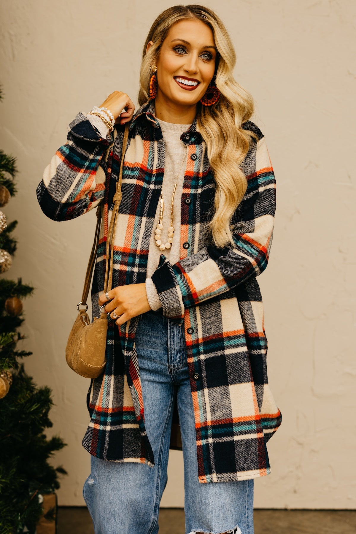 The Auburn Flannel Shirt Tunic