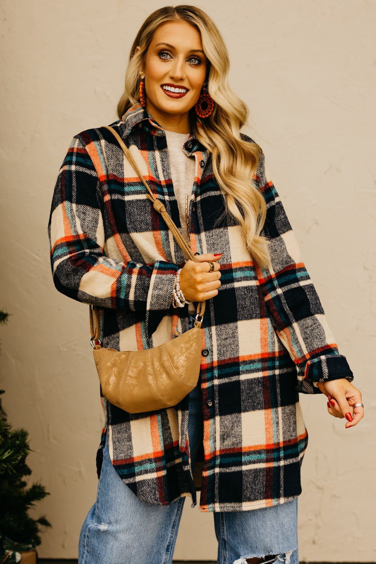 The Auburn Flannel Shirt Tunic