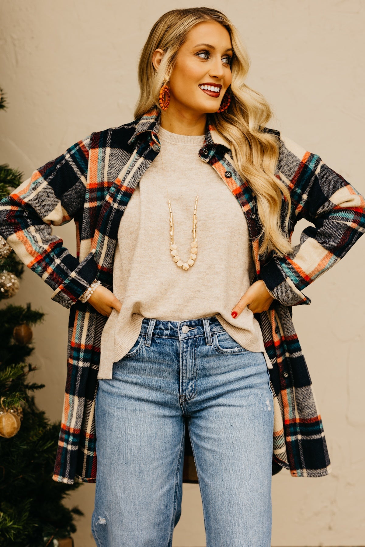 The Auburn Flannel Shirt Tunic
