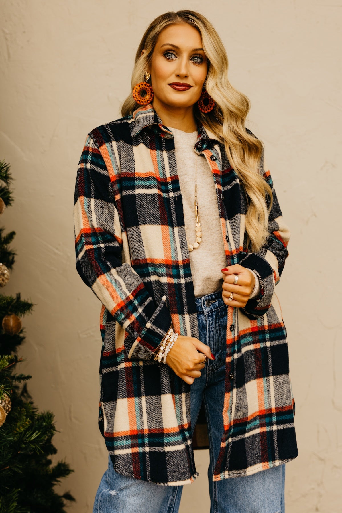 The Auburn Flannel Shirt Tunic