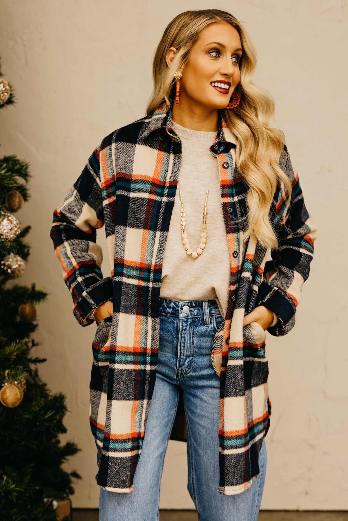 The Auburn Flannel Shirt Tunic
