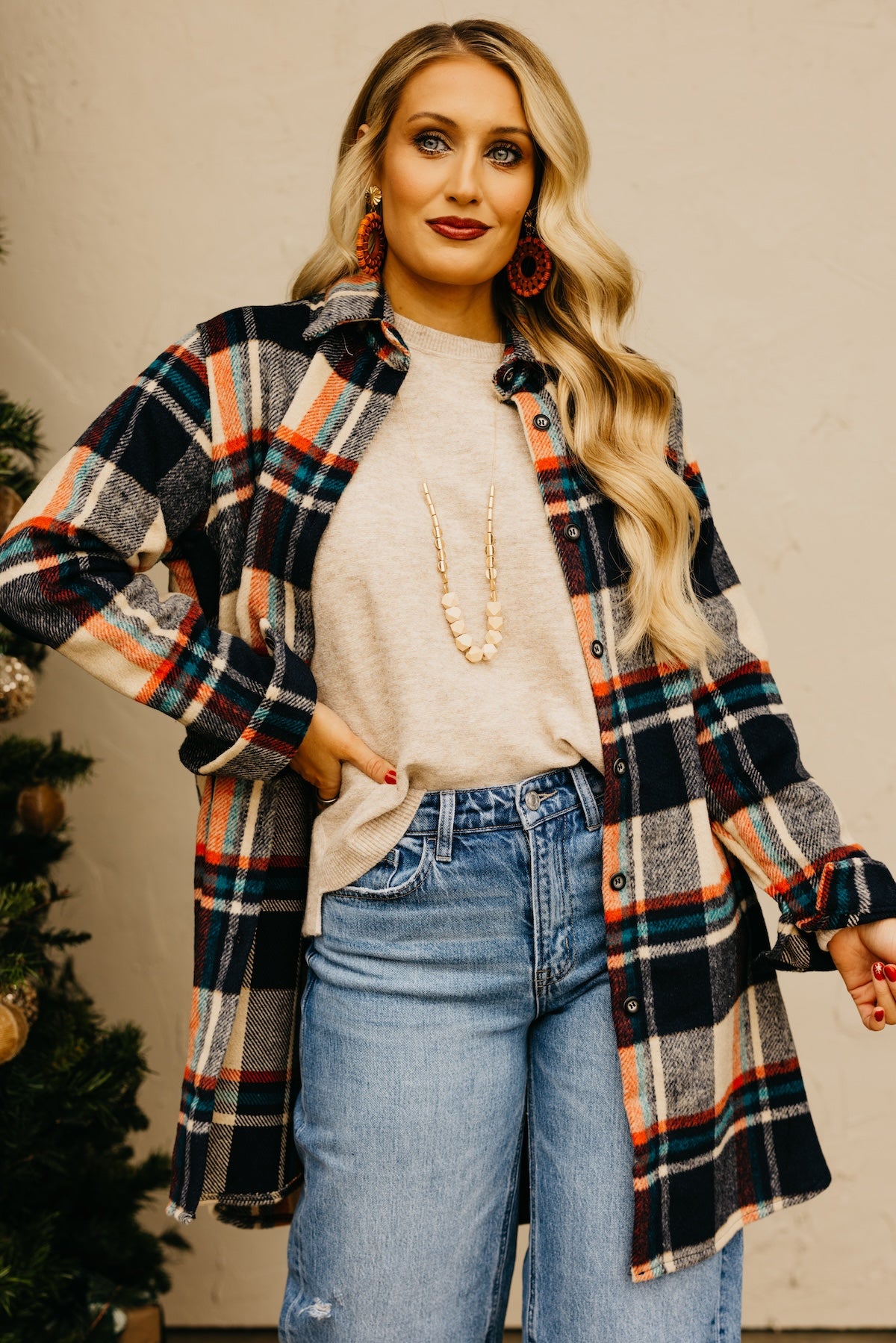The Auburn Flannel Shirt Tunic