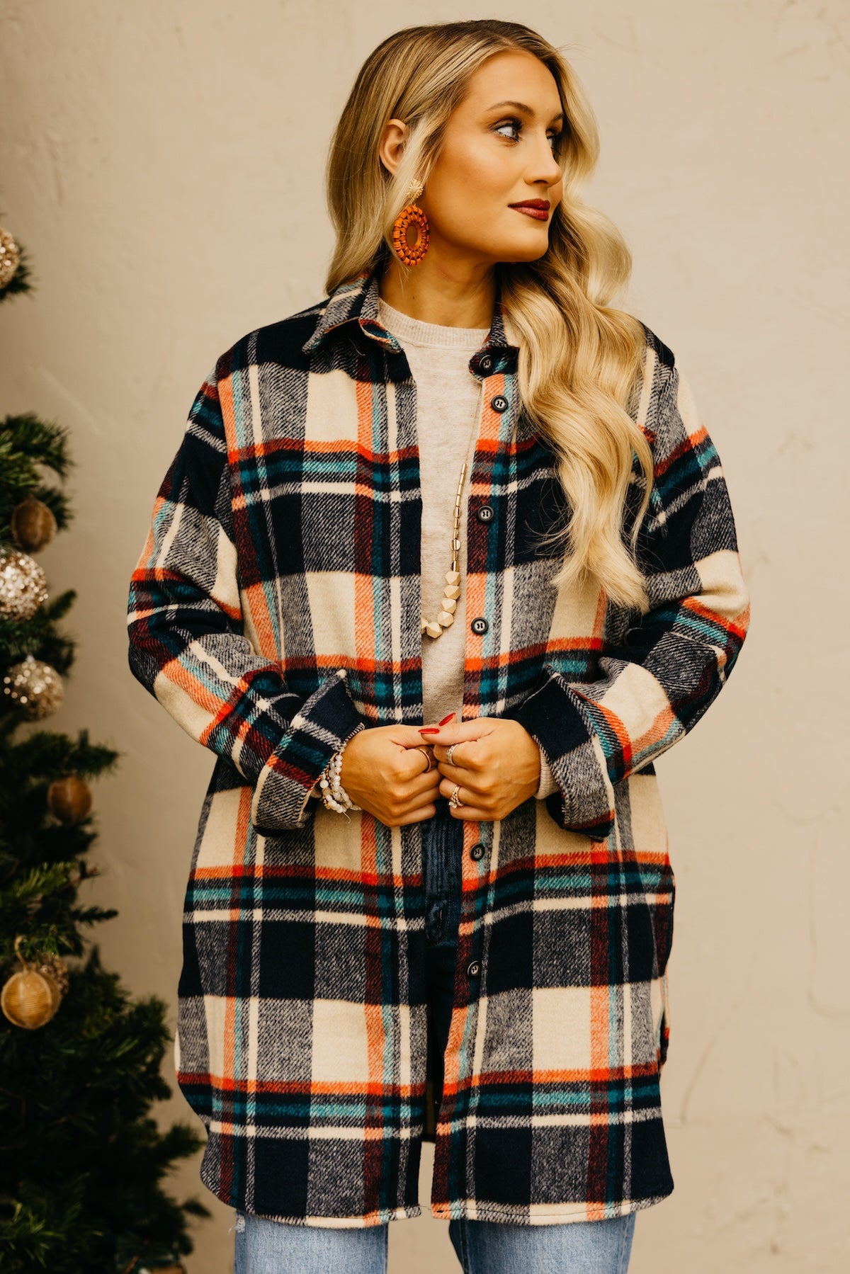 The Auburn Flannel Shirt Tunic