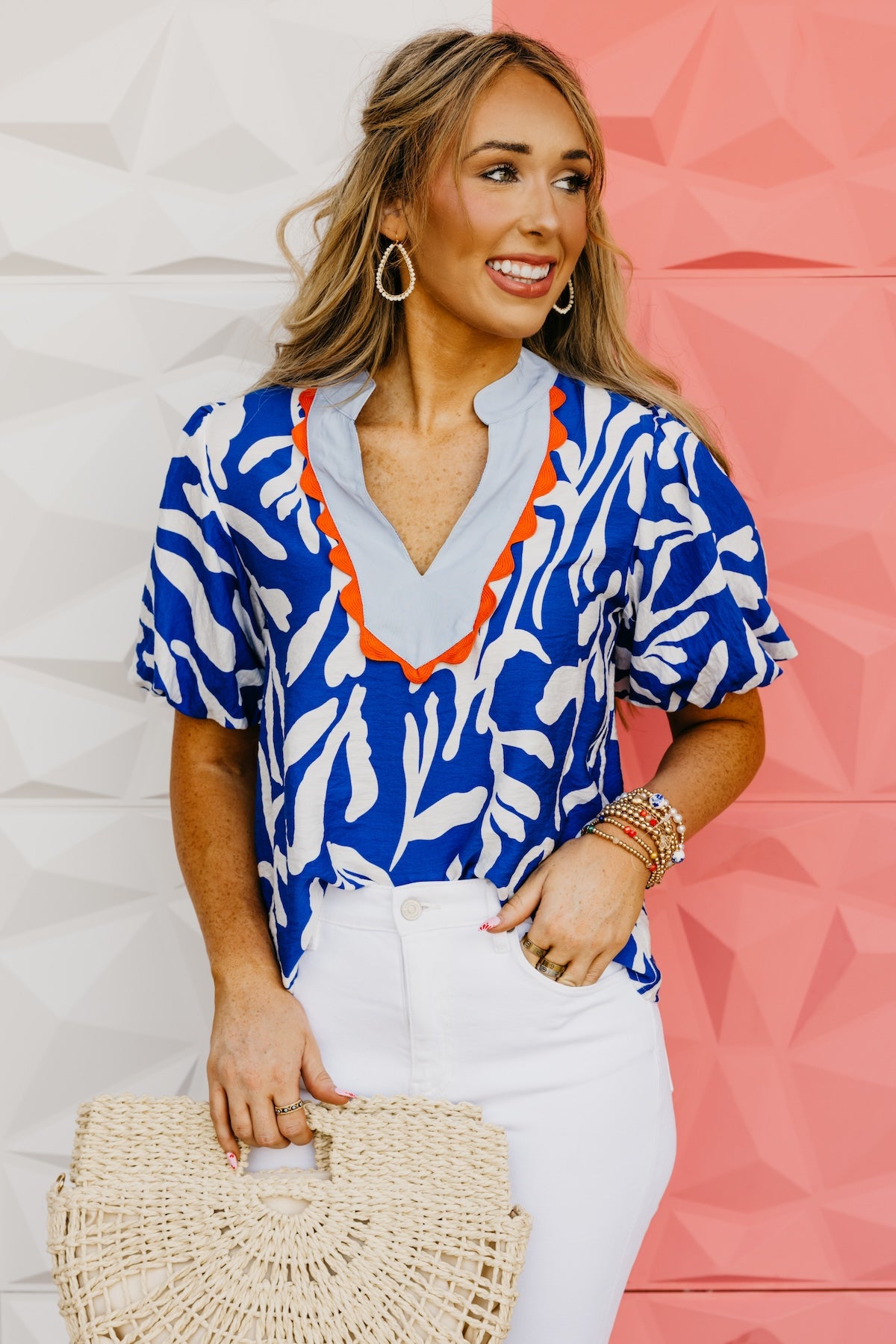 The Sylas Puff Sleeve Bib Top